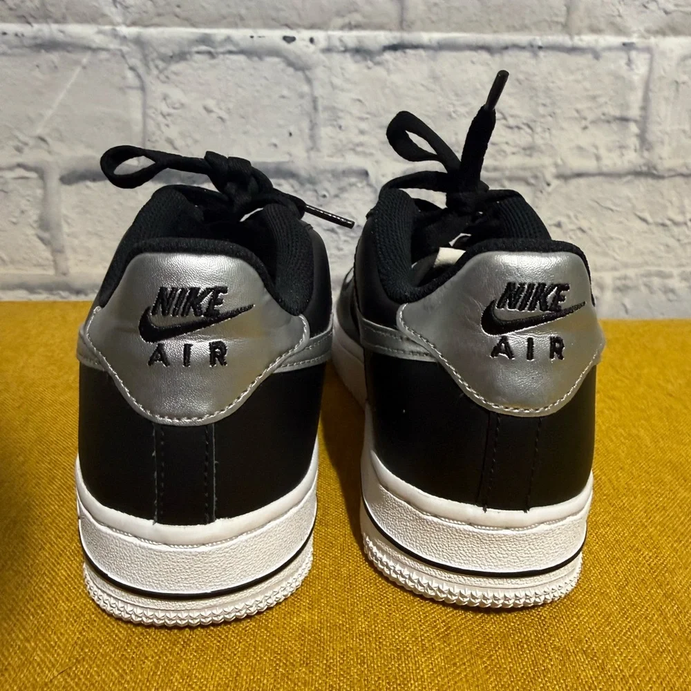 Nike Black and Gold Air Force 1 Sneakers, Size 5 (Youth) - Picture 6 of 12